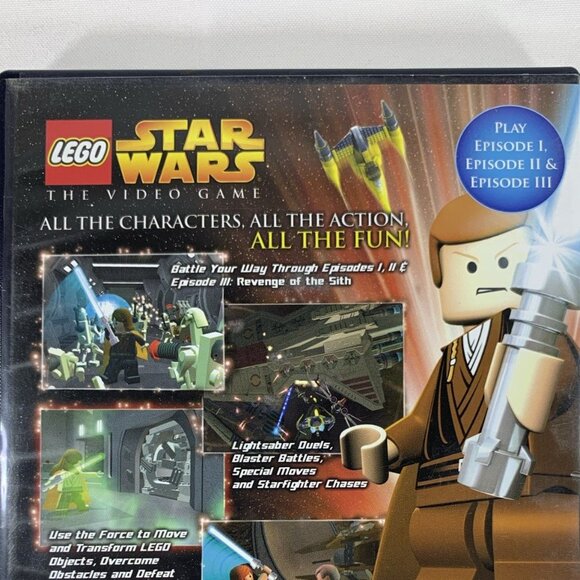 LEGO Star Wars The Video Game PlayStation 2 PS2 2005 Rated E No Manual Tested - Picture 4 of 5